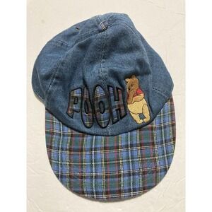 Winnie the Pooh Disney Denim Camp Hat Cap One Size Elastic
